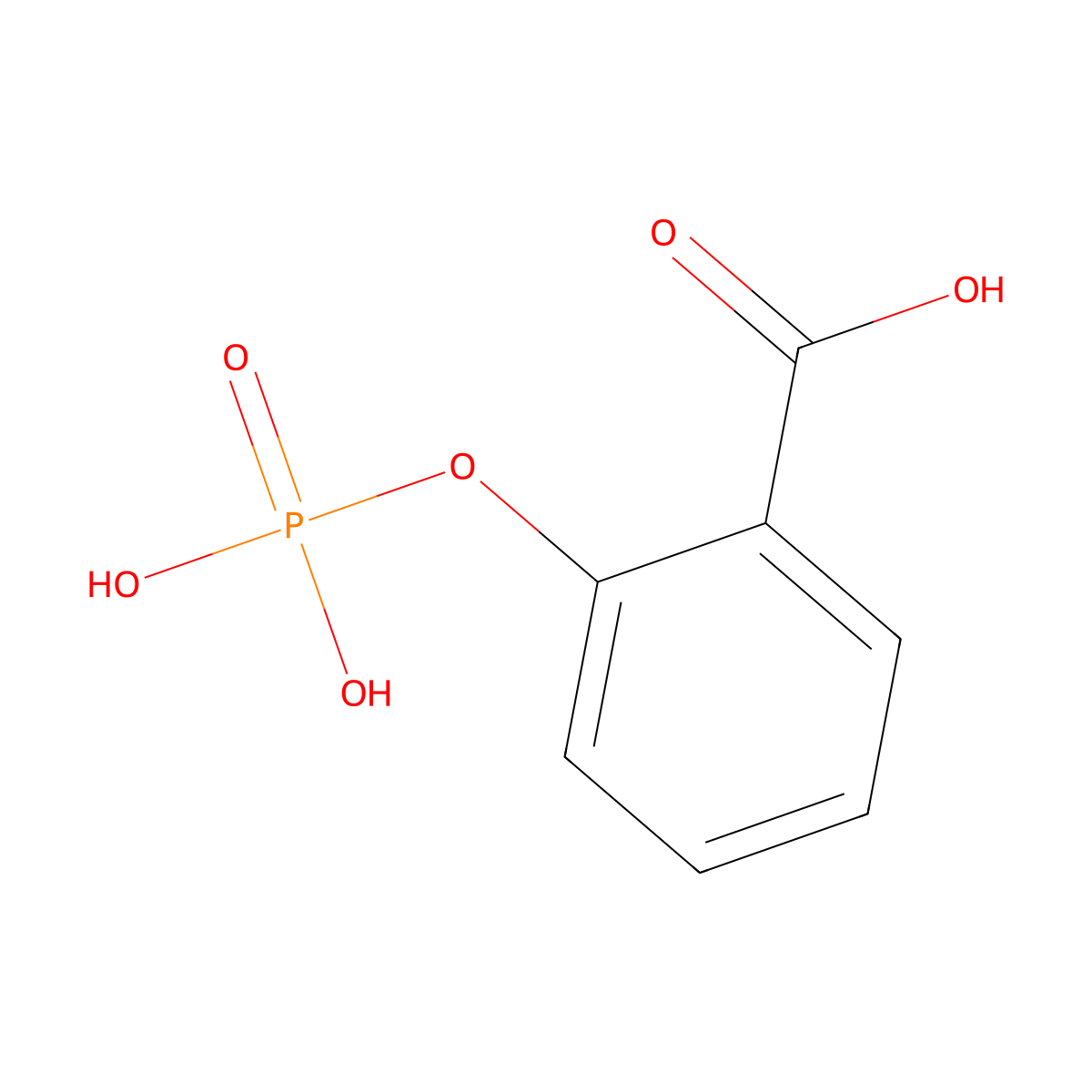Fosfosal molecular structure, CAS 6064-83-1