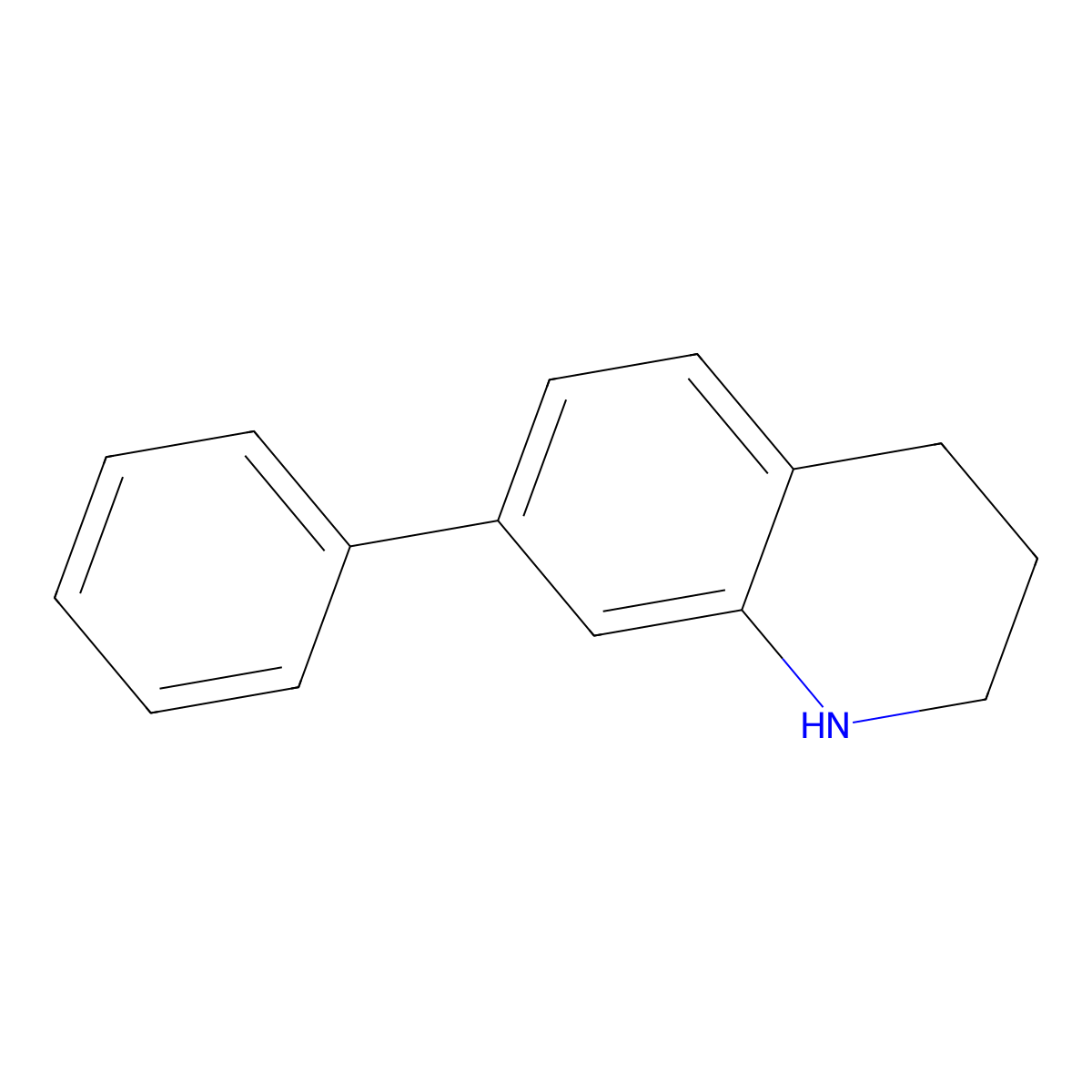7-Phenyl-1,2,3,4-tetrahydroquinoline molecular structure, CAS 60640-17-7