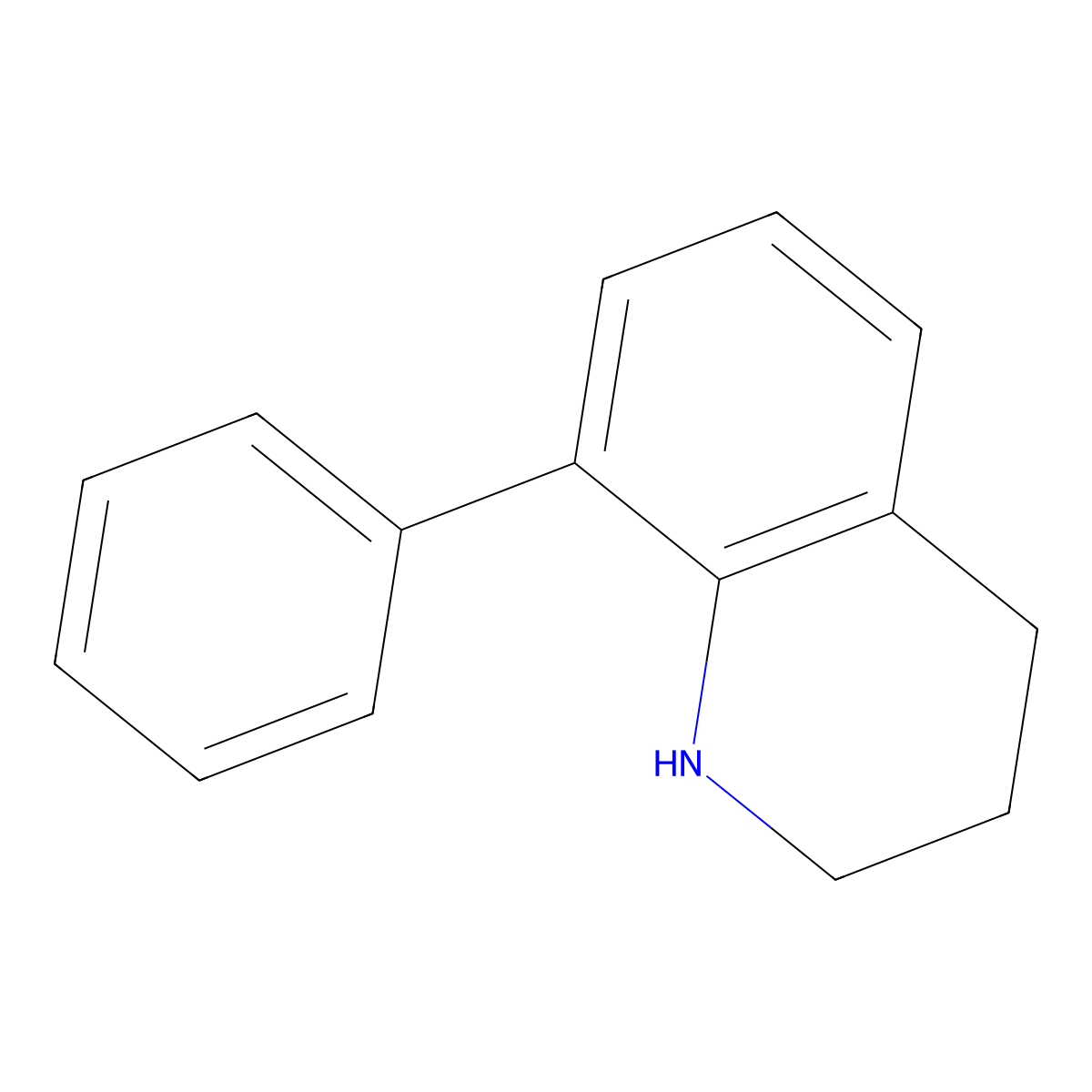 1,2,3,4-Tetrahydro-8-phenylquinoline molecular structure, CAS 60640-18-8