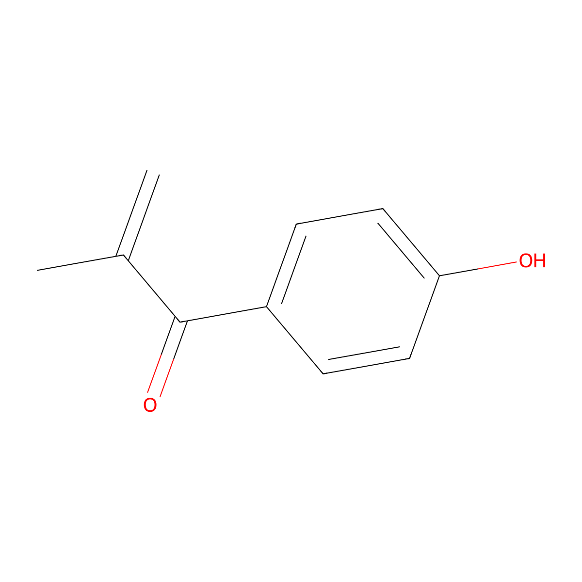1-(4-Hydroxyphenyl)-2-methylprop-2-en-1-one molecular structure, CAS 60644-65-7