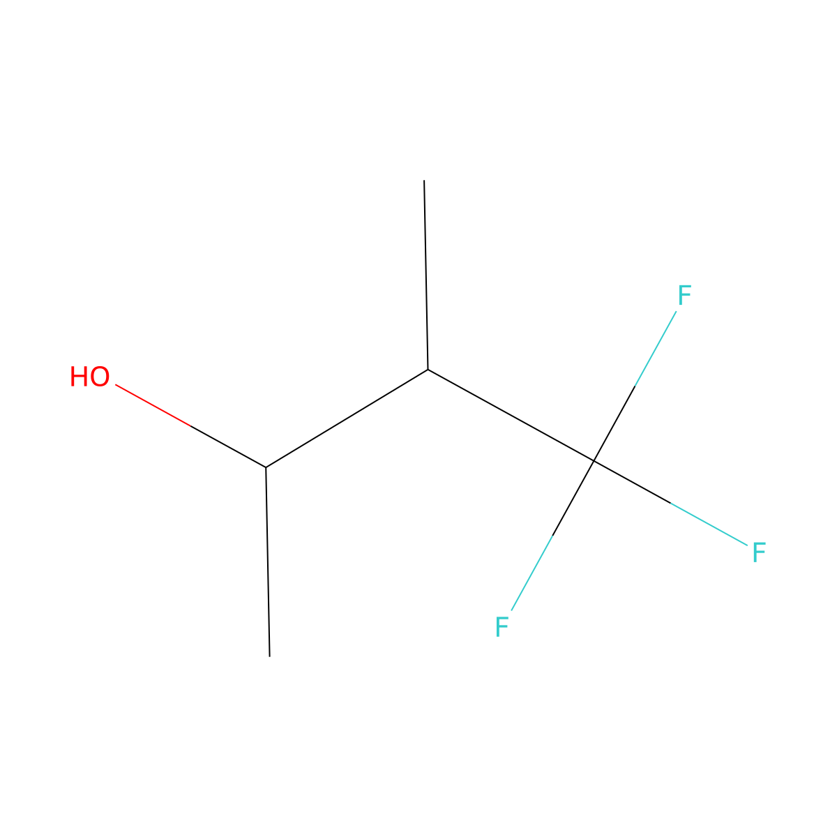 4,4,4-Trifluoro-3-methylbutan-2-ol molecular structure, CAS 606488-49-7