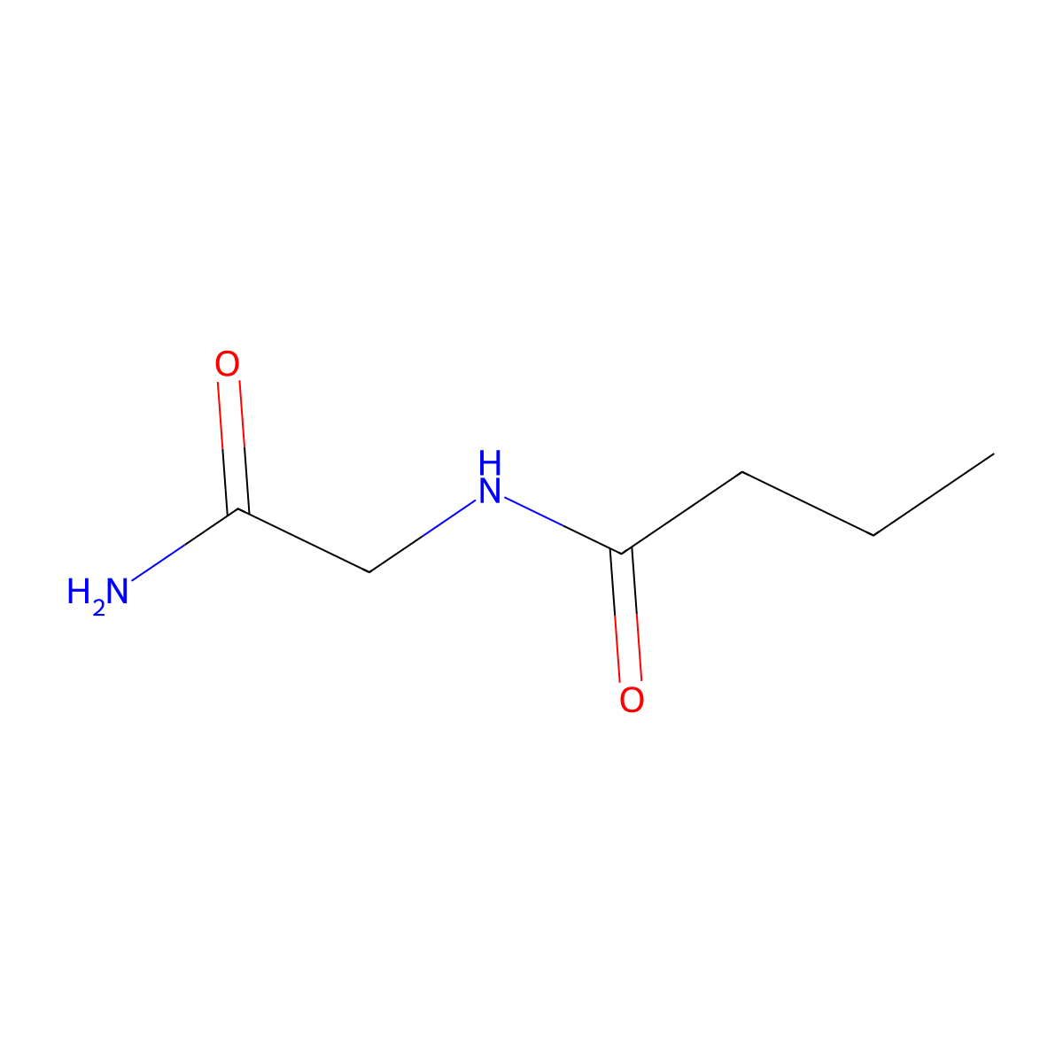 N-(carbamoylmethyl)butanamide molecular structure, CAS 606488-67-9