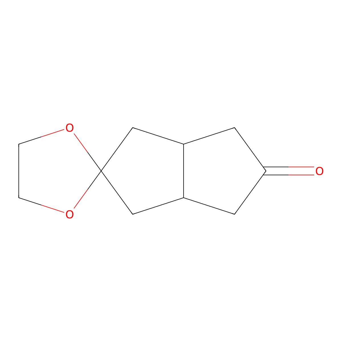 Tetrahydro-1'H-spiro[[1,3]dioxolane-2,2'-pentalen]-5'(3'H)-one molecular structure, CAS 606492-39-1