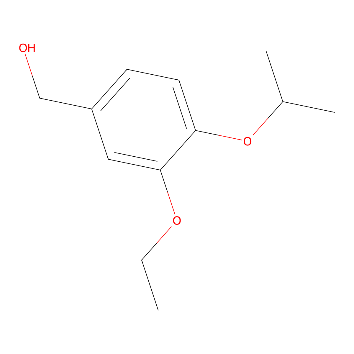 {3-Ethoxy-4-[(propan-2-yl)oxy]phenyl}methanol molecular structure, CAS 606494-95-5