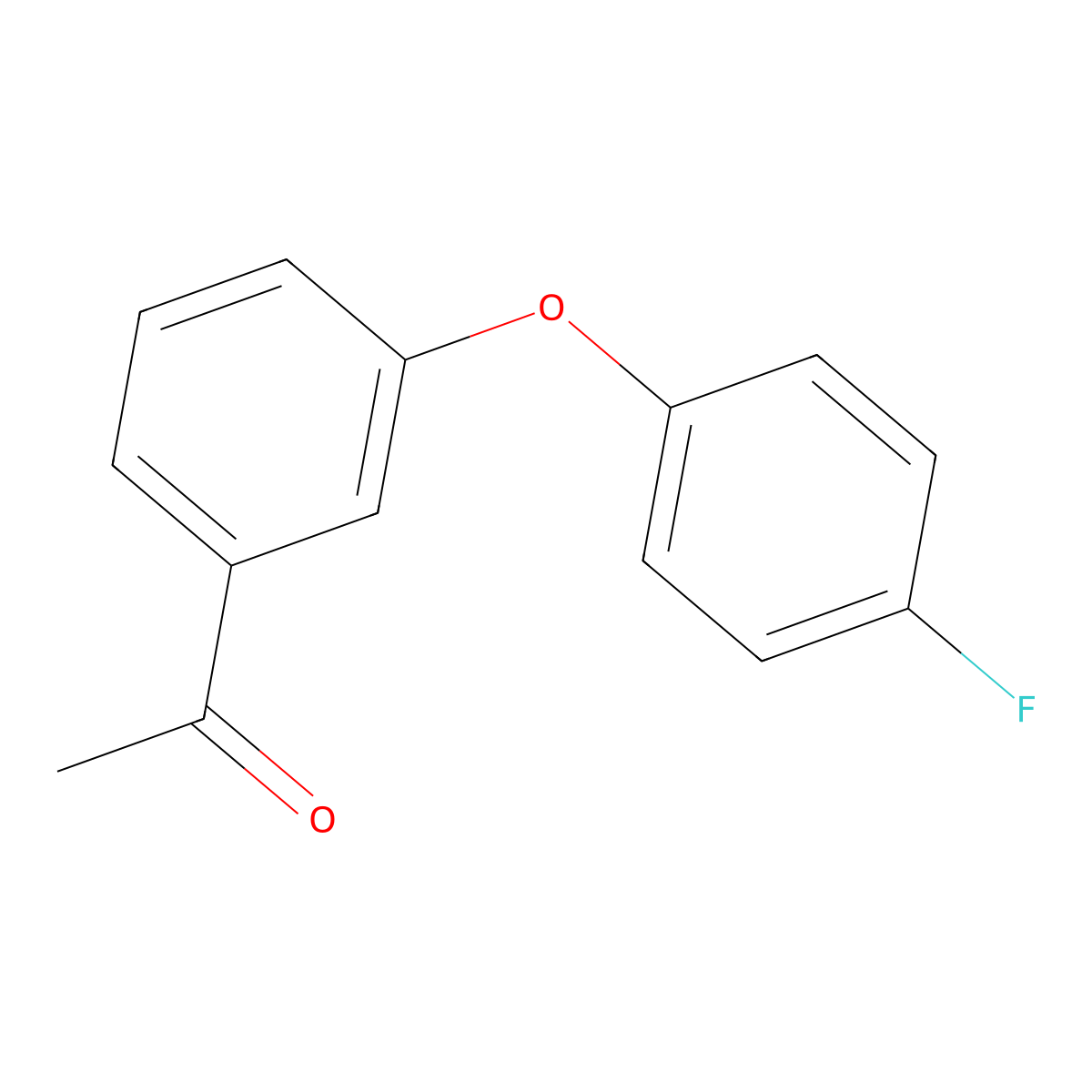 1-[3-(4-Fluorophenoxy)phenyl]ethan-1-one molecular structure, CAS 60655-76-7