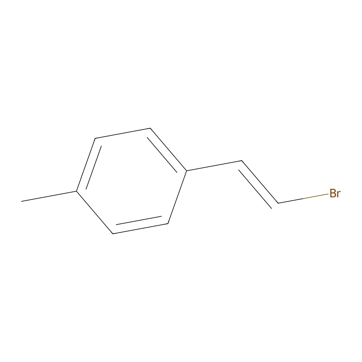 1-(2-Bromoethenyl)-4-methylbenzene molecular structure, CAS 60655-80-3