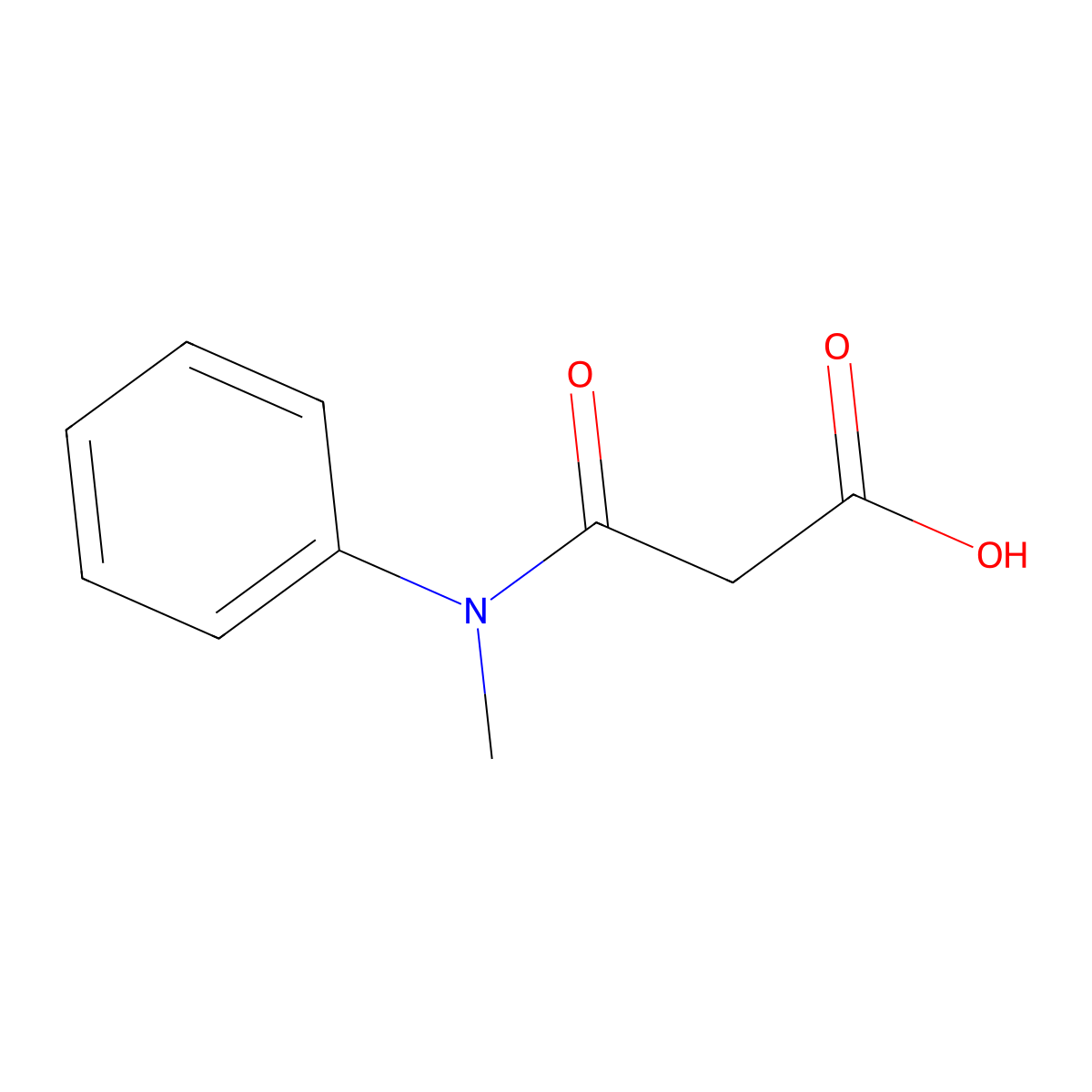 3-(Methyl(phenyl)amino)-3-oxopropanoic acid molecular structure, CAS 60657-74-1