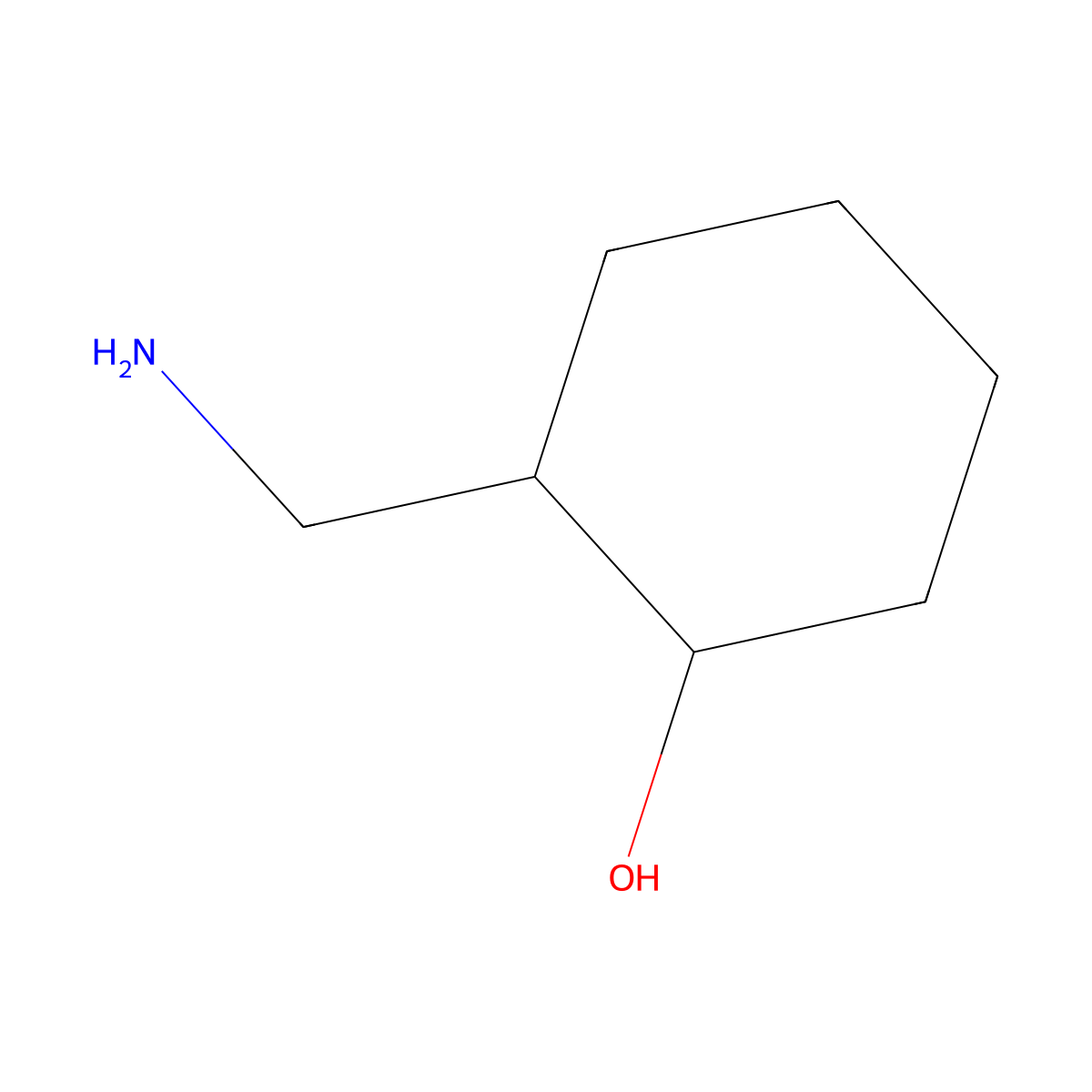 2-(Aminomethyl)cyclohexan-1-ol molecular structure, CAS 60659-10-1