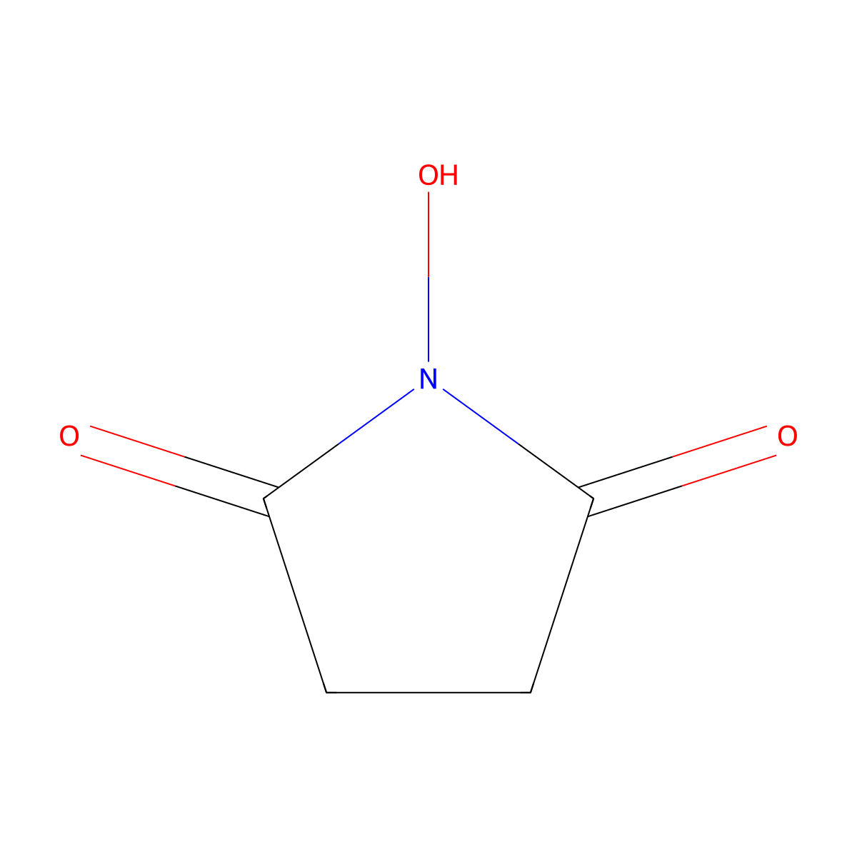 N-Hydroxysuccinimide molecular structure, CAS 6066-82-6