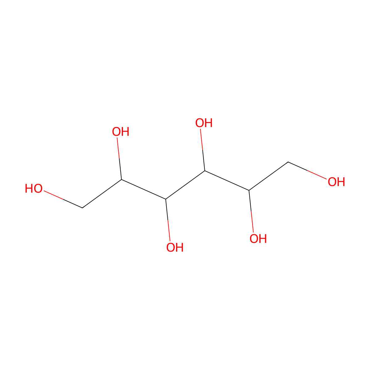 L-Altritol molecular structure, CAS 60660-58-4