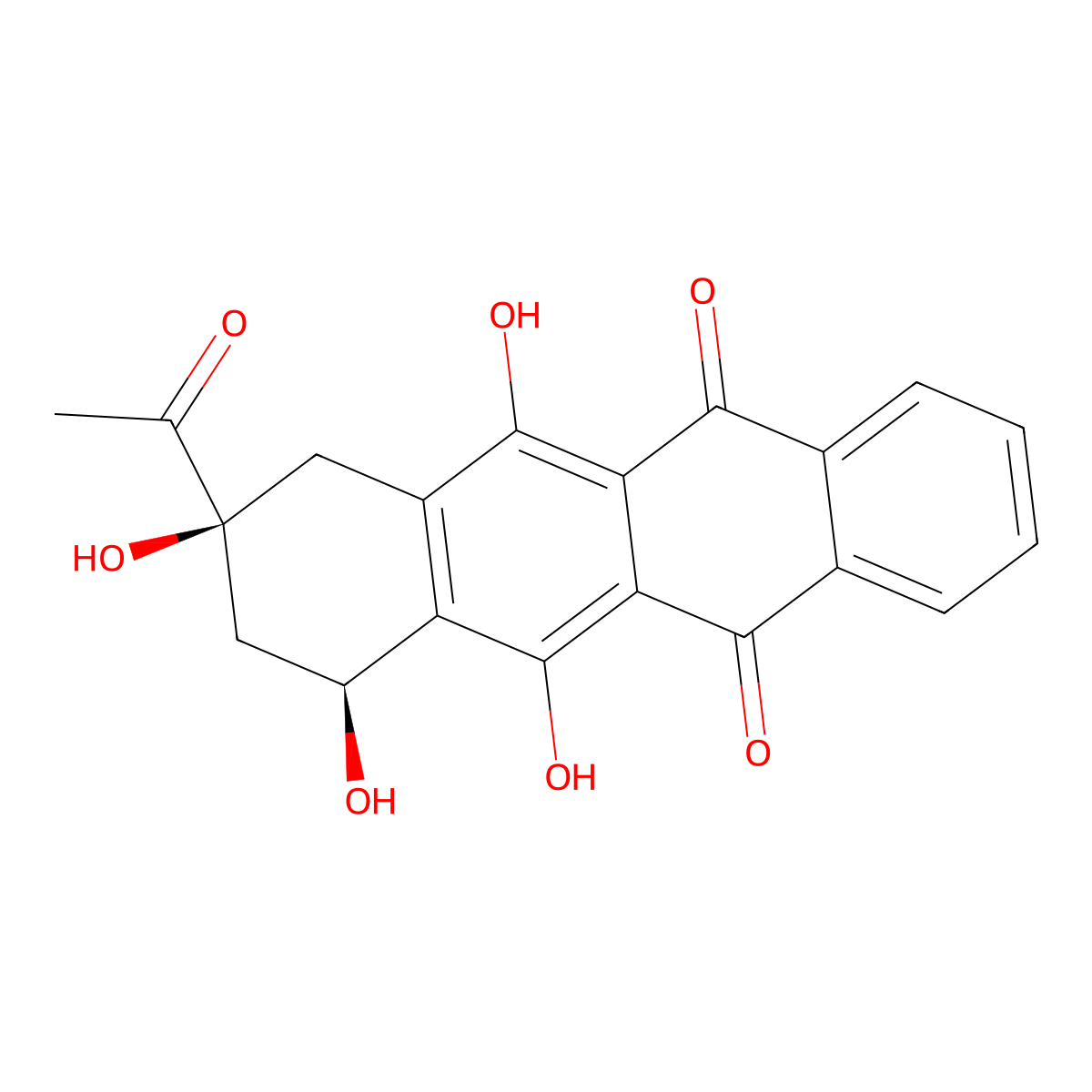 4-Demethoxydaunomycinone molecular structure, CAS 60660-75-5
