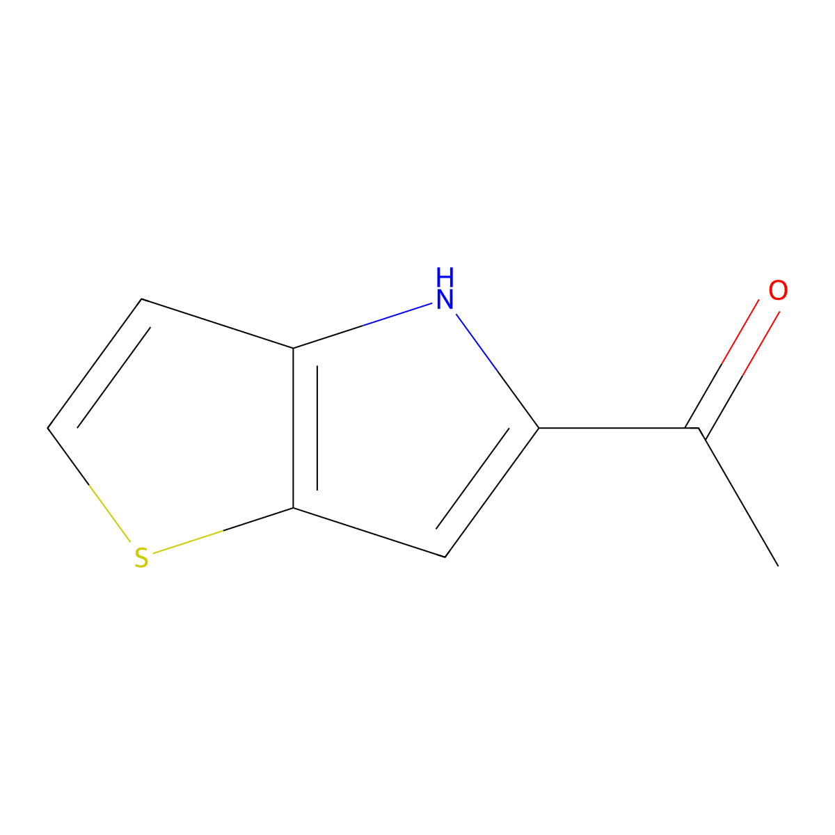 1-(4H-thieno[3,2-b]pyrrol-5-yl)ethanone molecular structure, CAS 60664-20-2