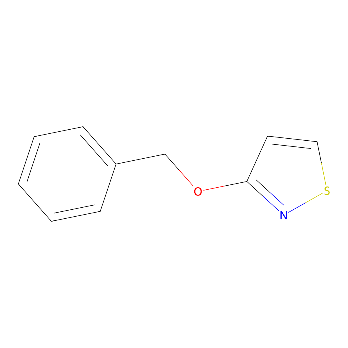 3-Benzyloxyisothiazole molecular structure, CAS 60666-83-3