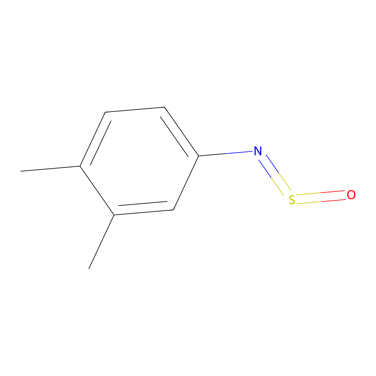 1,2-Dimethyl-4-(sulfinylamino)benzene molecular structure, CAS 60669-07-0