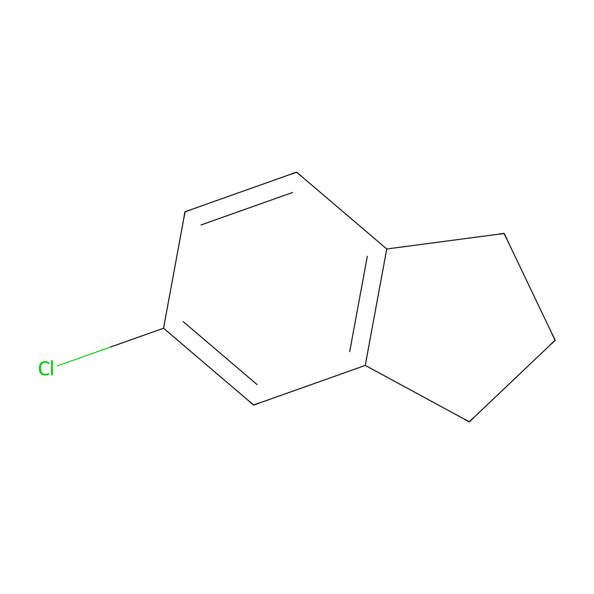 5-Chloro-2,3-dihydro-1h-indene molecular structure, CAS 60669-08-1