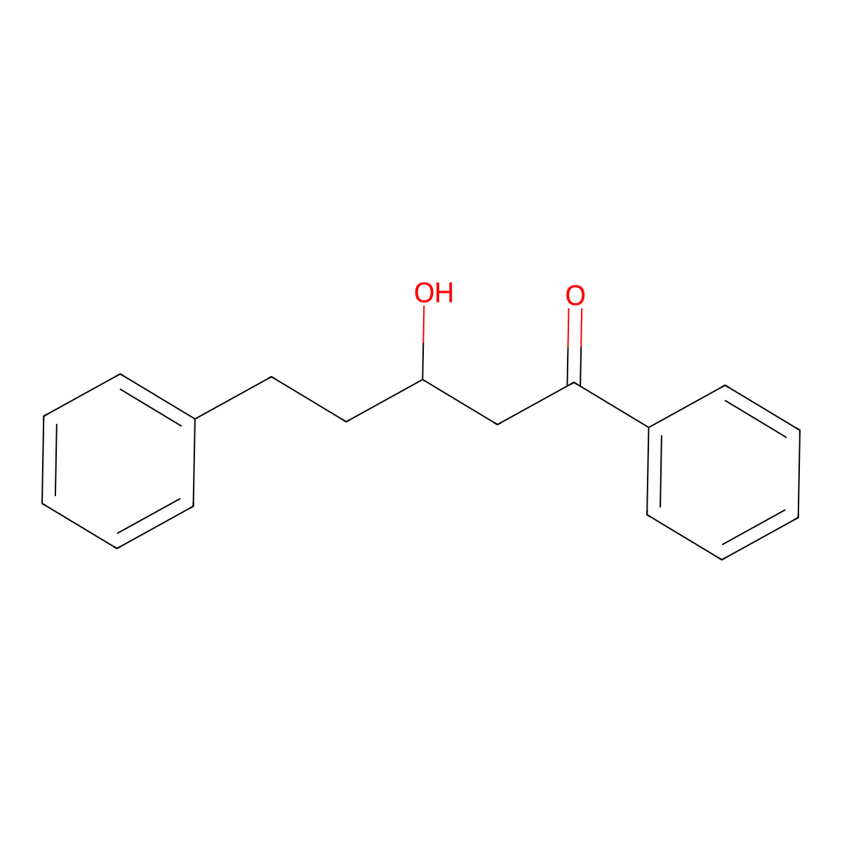 3-Hydroxy-1,5-diphenyl-1-pentanone molecular structure, CAS 60669-64-9