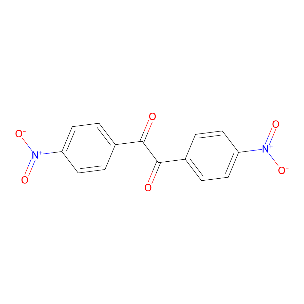 1,2-Bis(4-nitrophenyl)ethane-1,2-dione molecular structure, CAS 6067-45-4