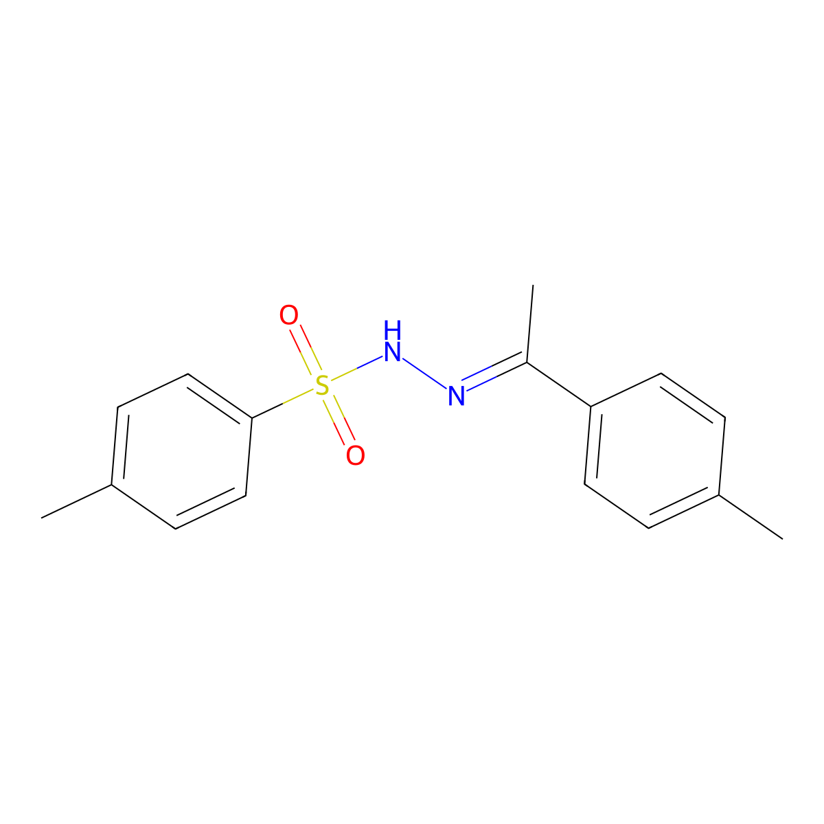 4-Methyl-N'-(1-p-tolylethylidene)benzenesulfonohydrazide molecular structure, CAS 60672-33-5