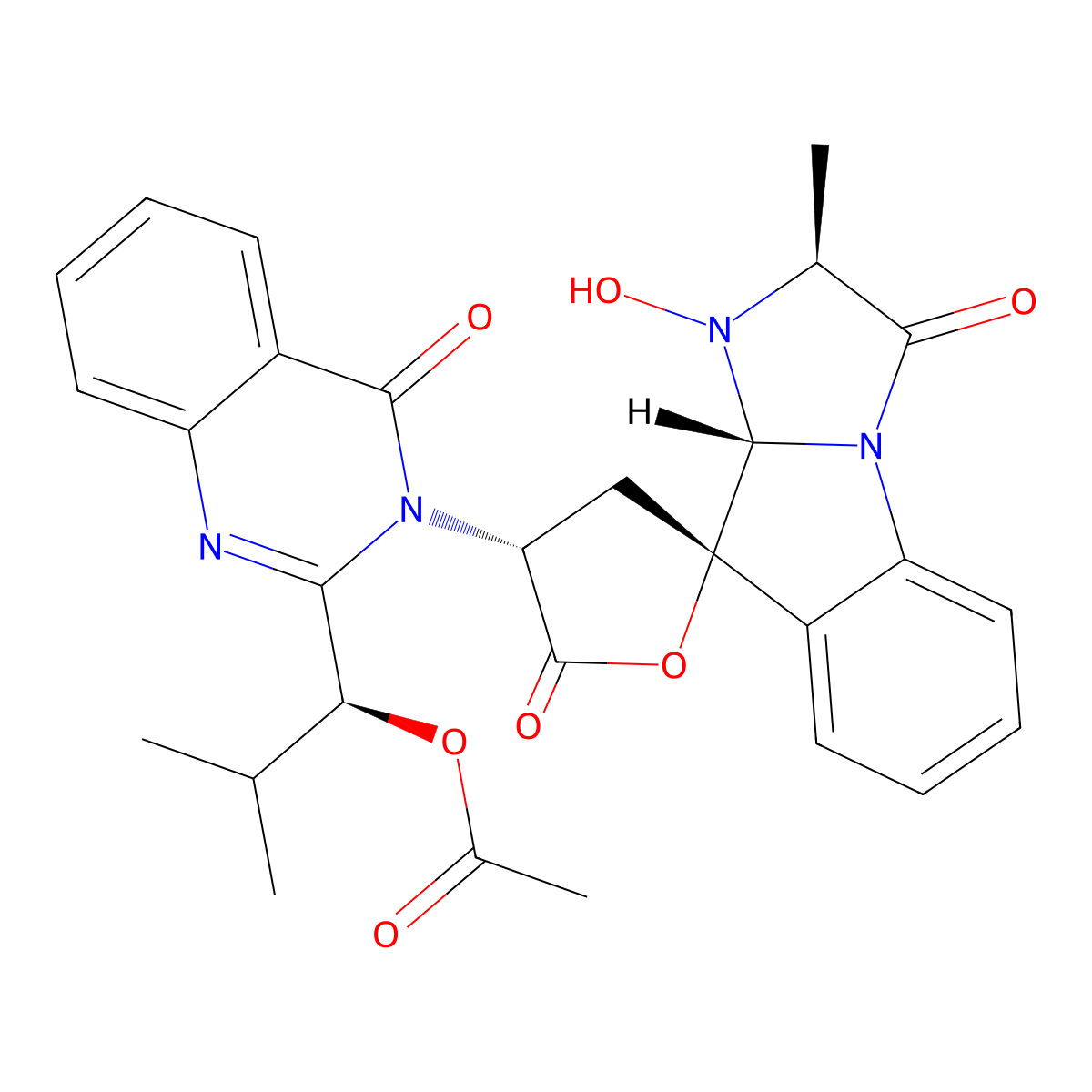 Nortryptoquivaline A molecular structure, CAS 60676-56-4
