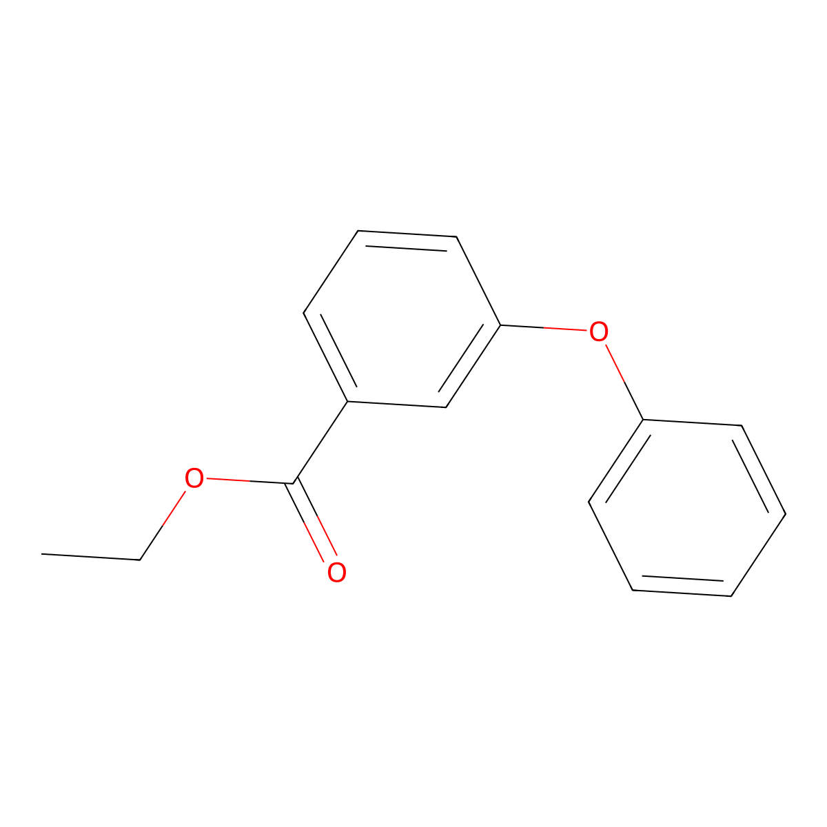 Ethyl 3-phenoxybenzoate molecular structure, CAS 60677-14-7