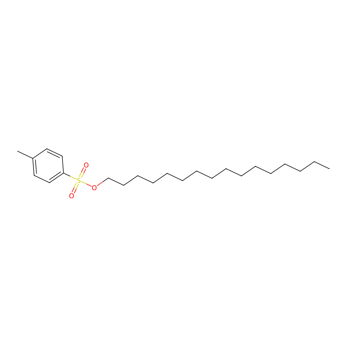 1-Hexadecanol, 1-(4-methylbenzenesulfonate) molecular structure, CAS 6068-28-6