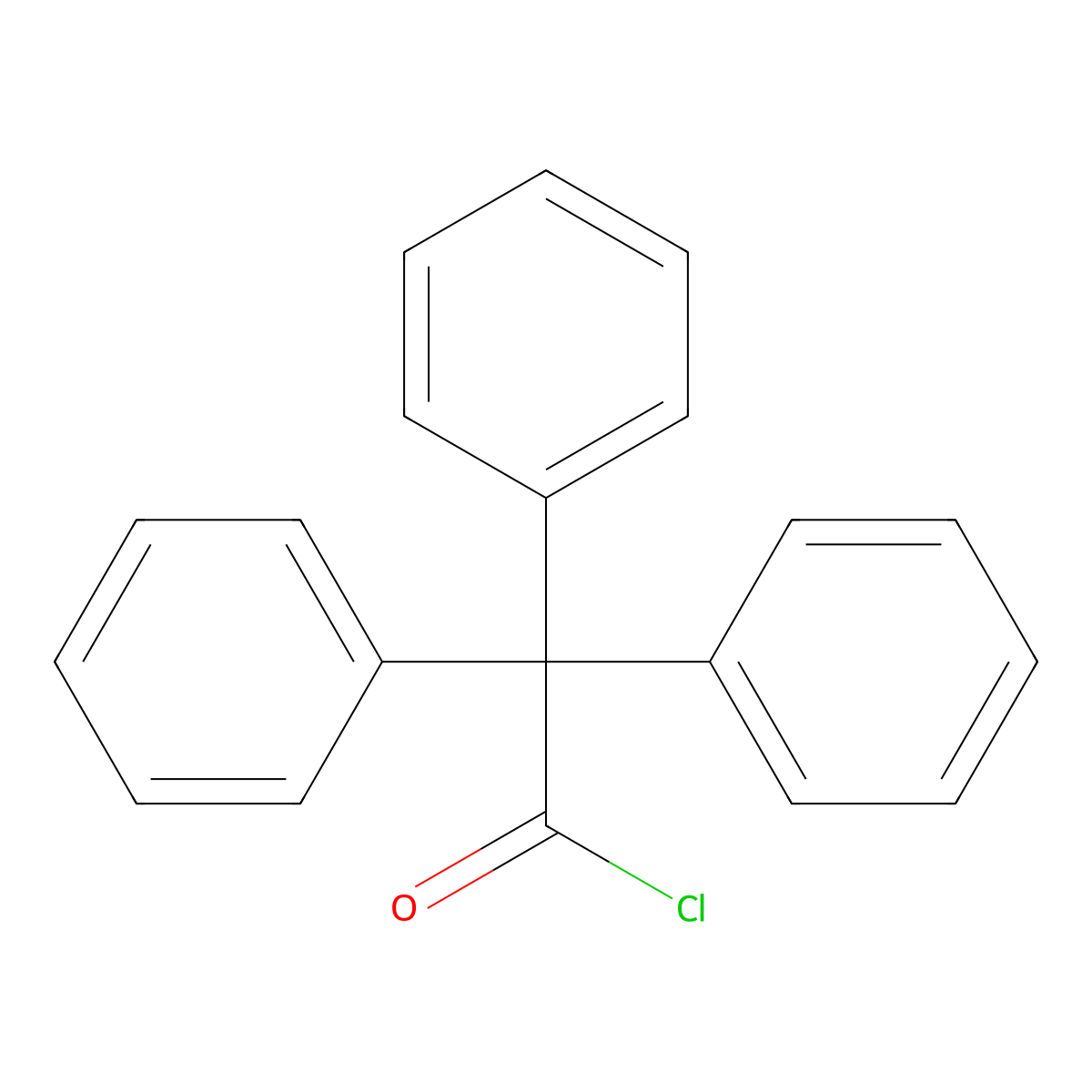 2,2,2-Triphenylacetyl chloride molecular structure, CAS 6068-70-8
