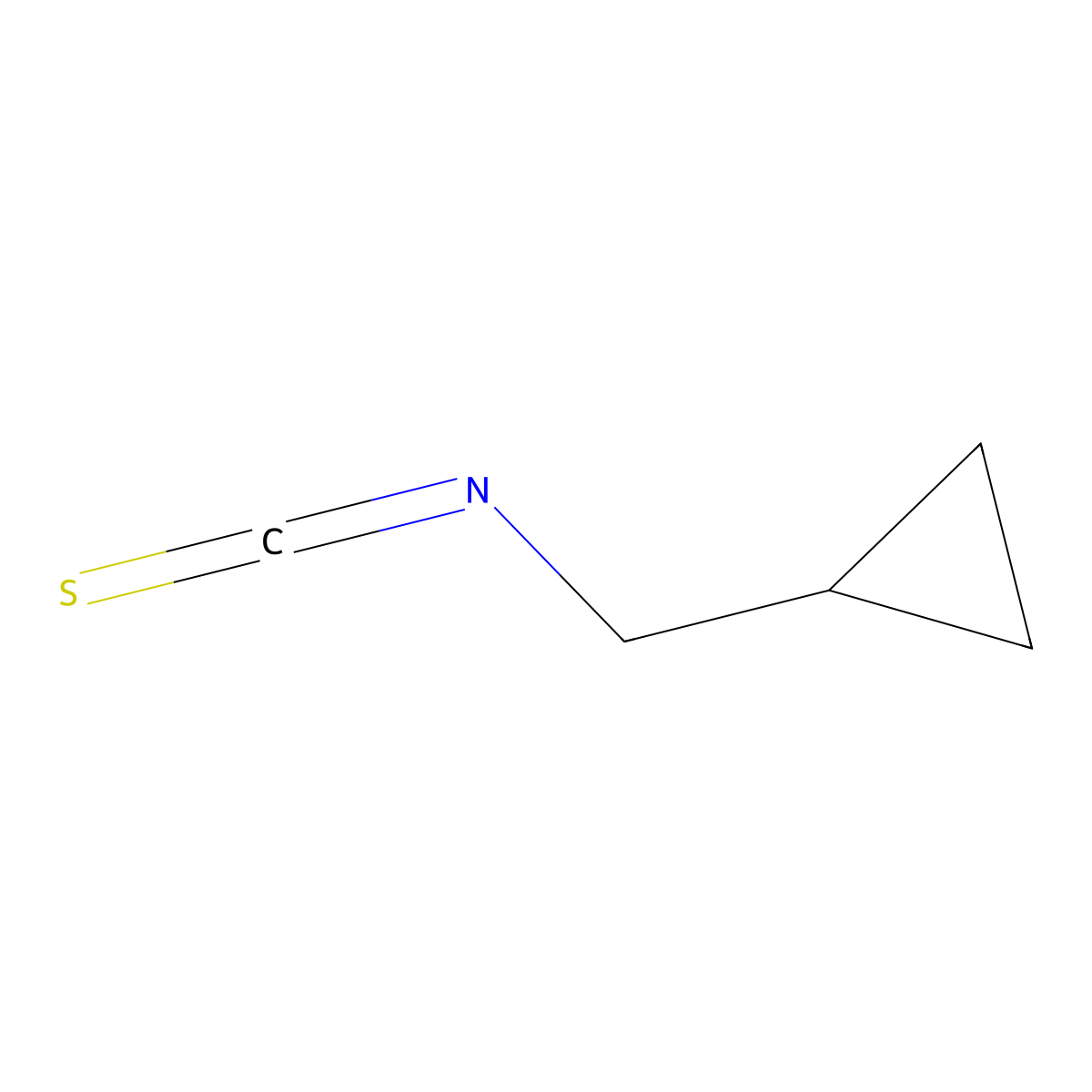 (Isothiocyanatomethyl)cyclopropane molecular structure, CAS 6068-90-2