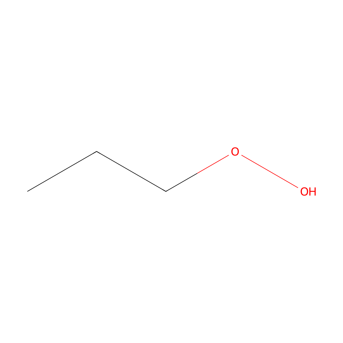 N-Propyl hydroperoxide molecular structure, CAS 6068-96-8