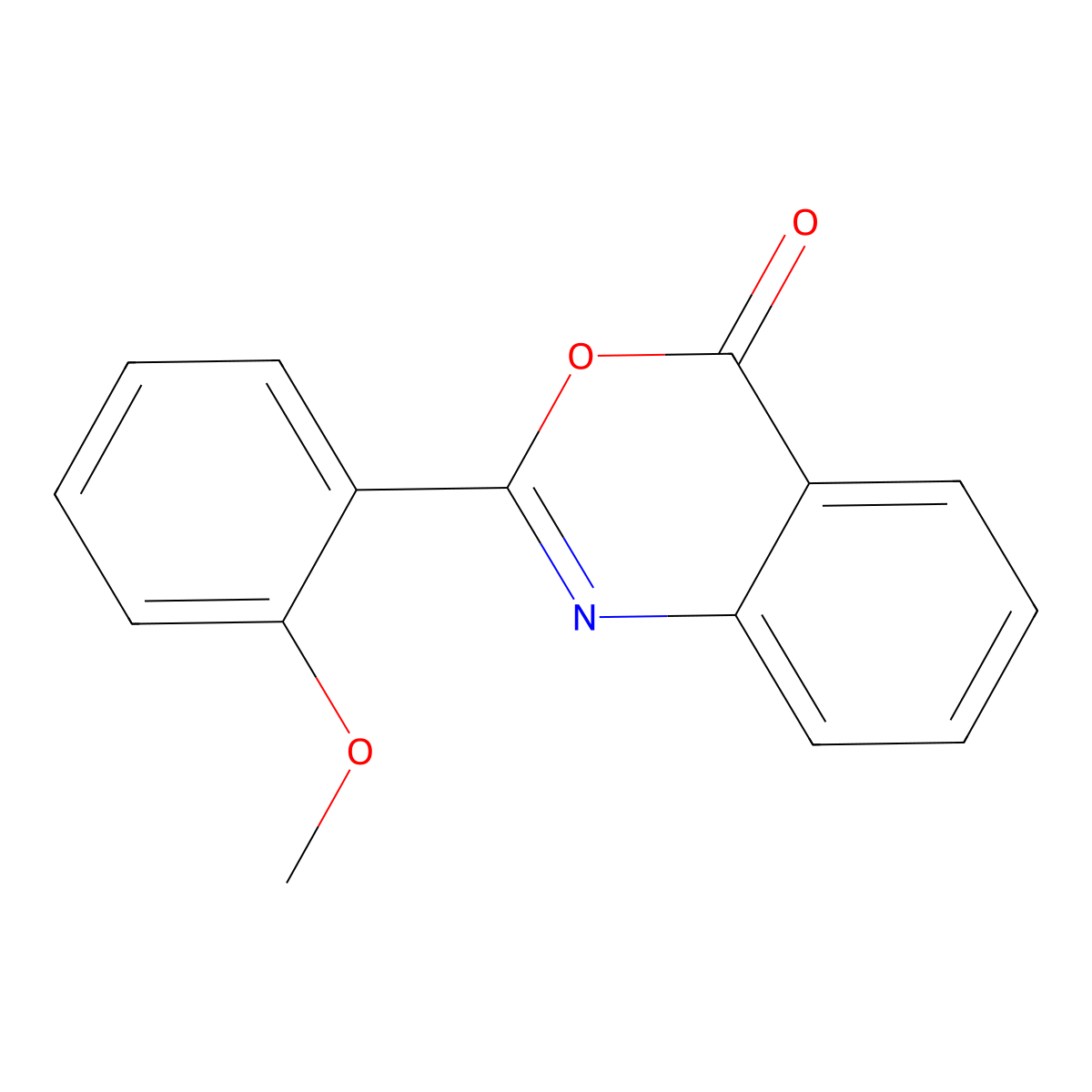 2-(2-methoxyphenyl)-4H-3,1-benzoxazin-4-one molecular structure, CAS 60681-96-1