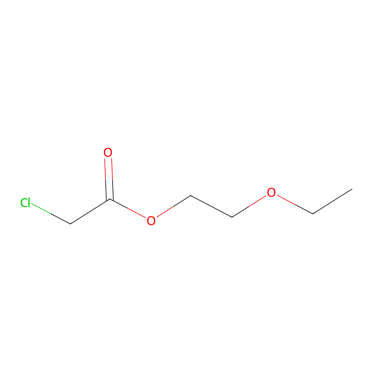 2-Ethoxyethyl chloroacetate molecular structure, CAS 60682-94-2