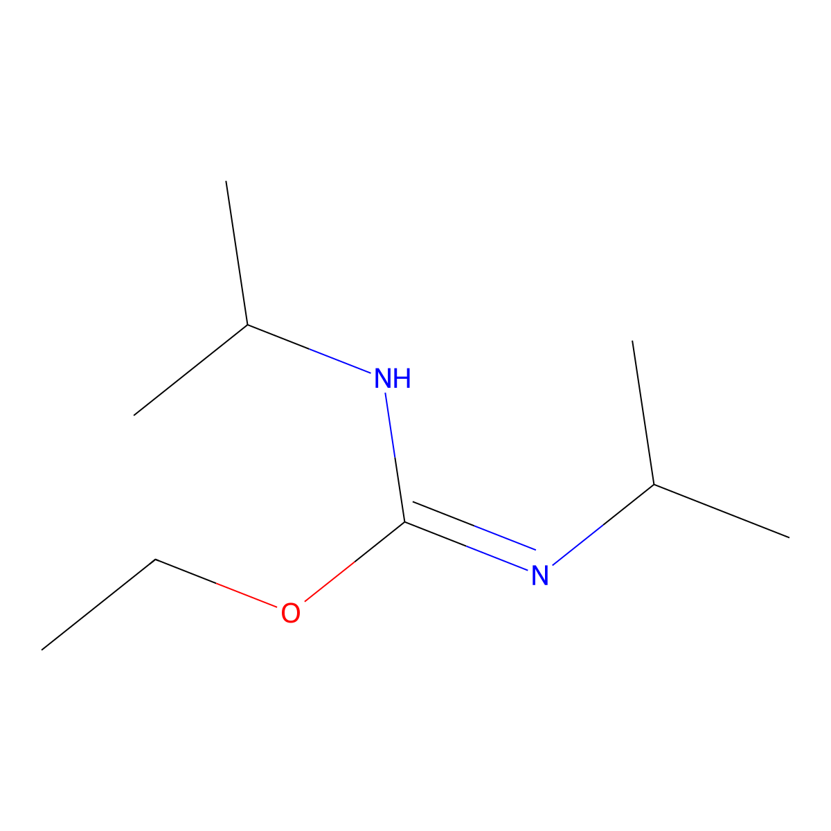 ethyl N,N'-diisopropylcarbamimidate molecular structure, CAS 60683-30-9