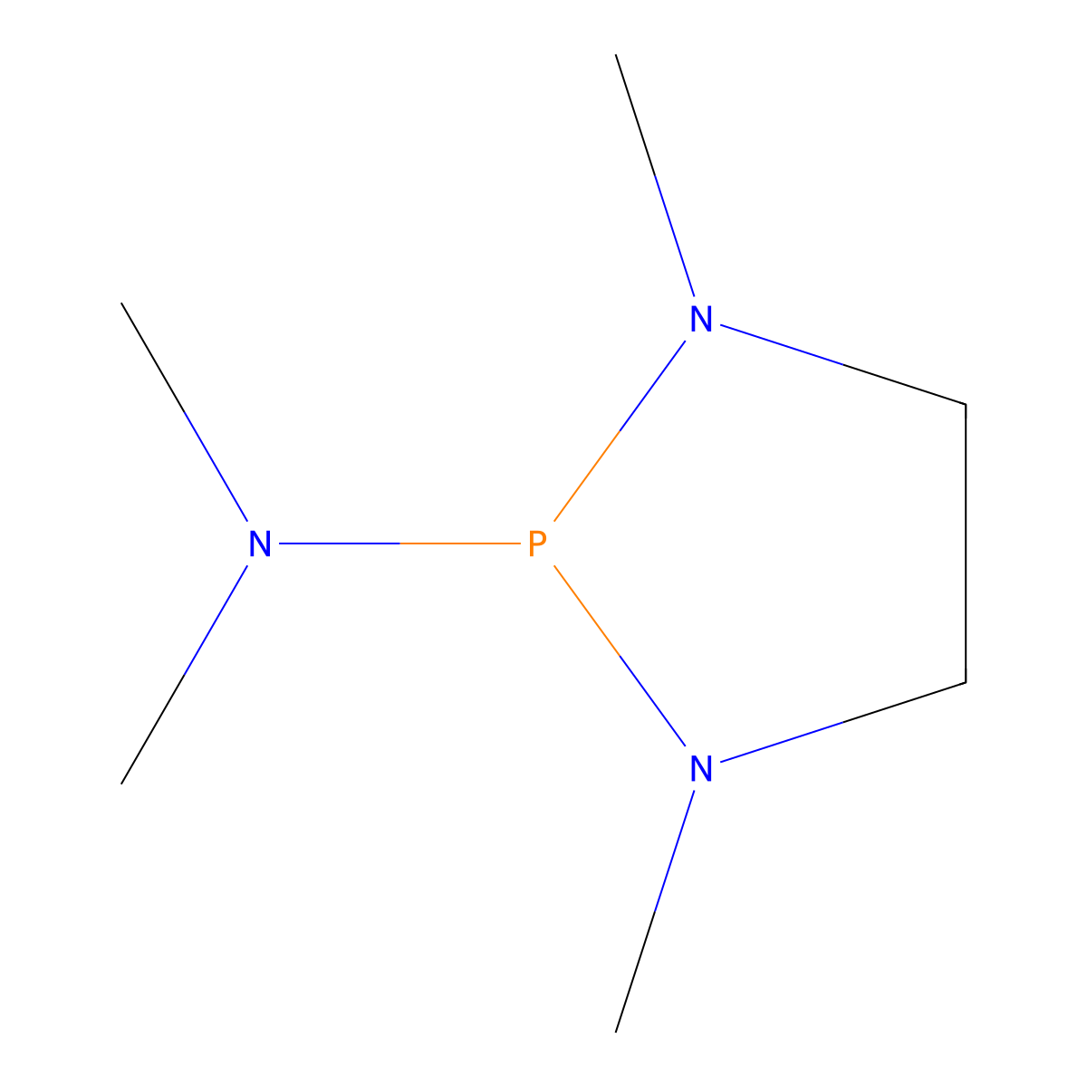N,N,1,3-tetramethyl-1,3,2-diazaphospholidin-2-amine molecular structure, CAS 6069-38-1