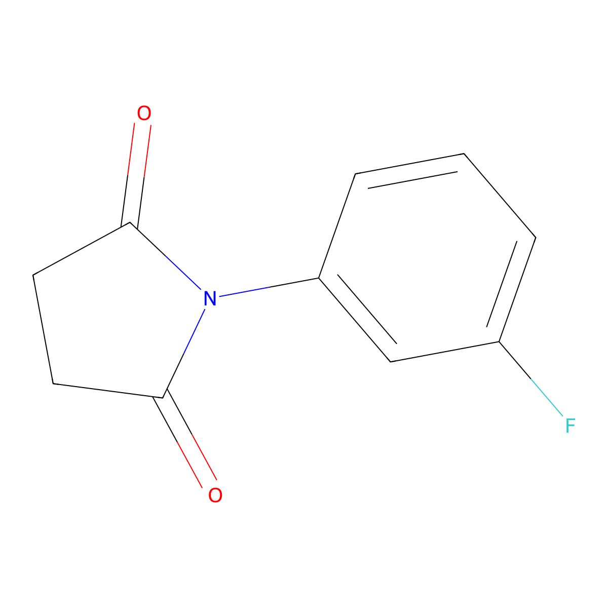 M-Fluoro-N-phenylsuccinimide molecular structure, CAS 60693-35-8