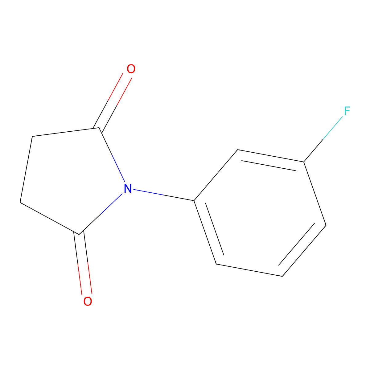 M-Fluoro-N-phenylsuccinimide molecular structure, CAS 60693-35-8