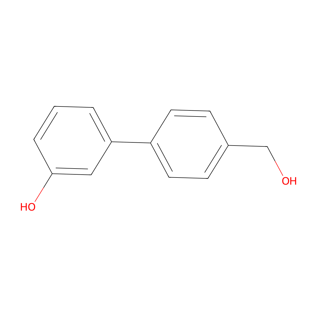 4-(3-Hydroxyphenyl)benzyl alcohol molecular structure, CAS 606939-93-9
