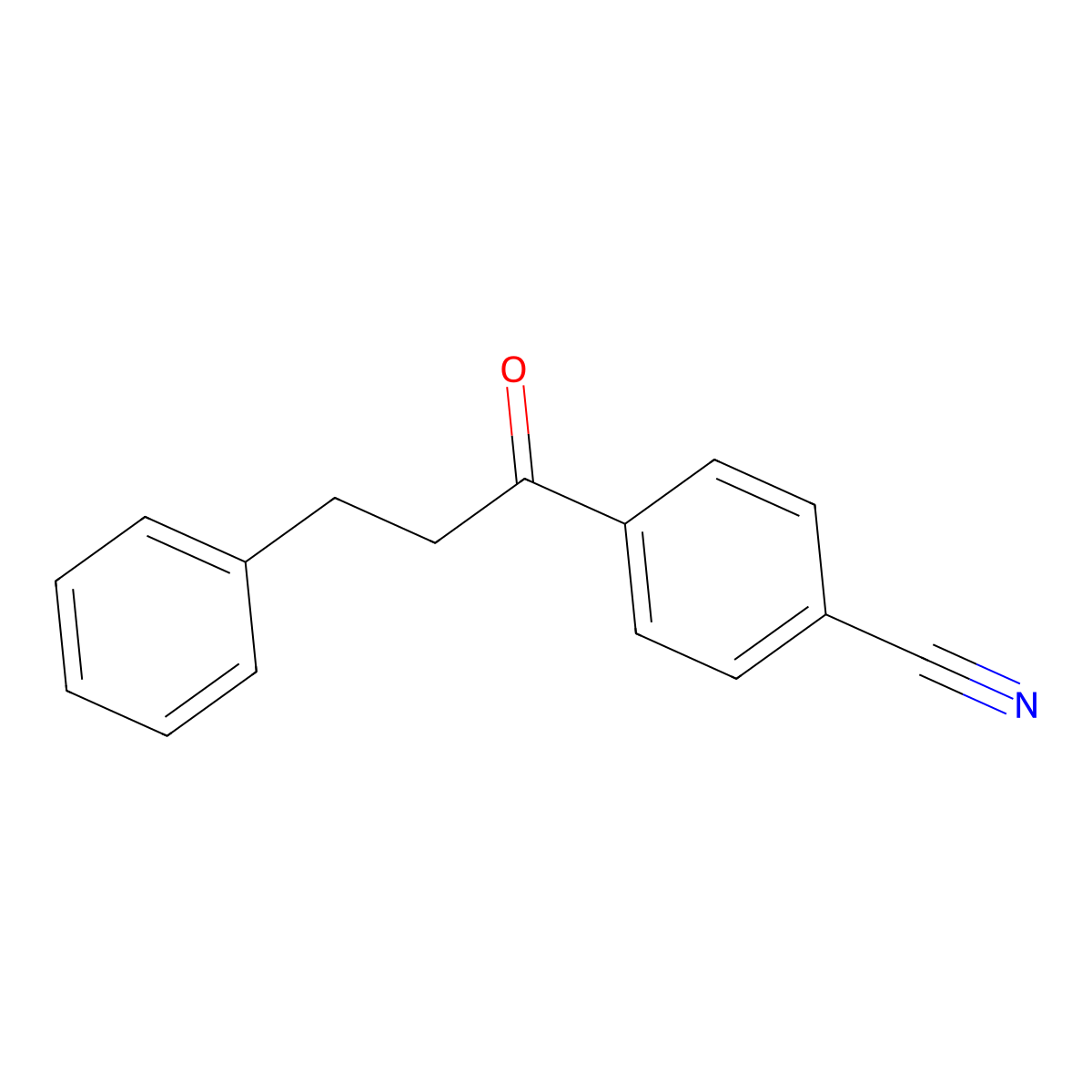 4'-Cyano-3-phenylpropiophenone molecular structure, CAS 60695-02-5