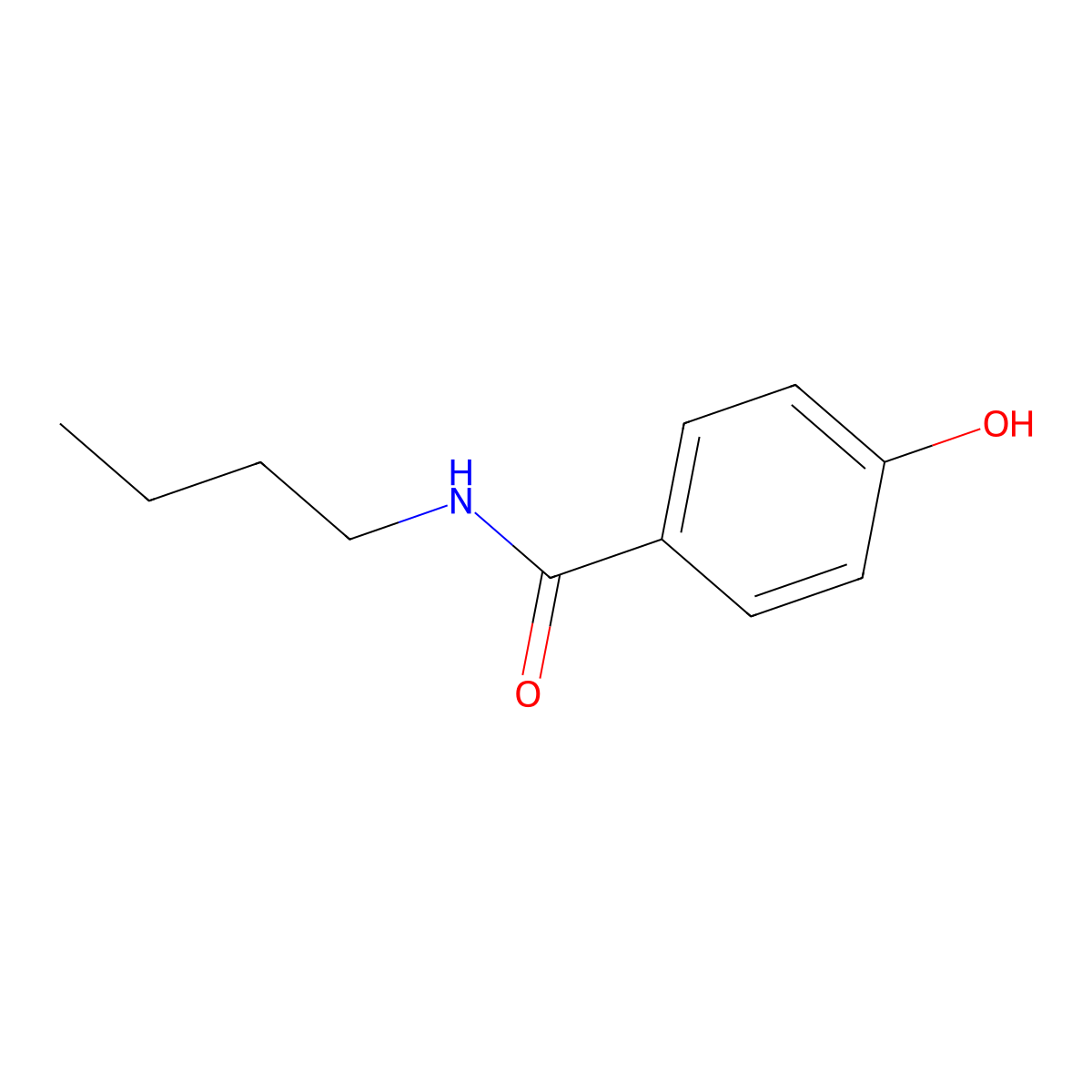 N-butyl-4-hydroxybenzamide molecular structure, CAS 60696-49-3