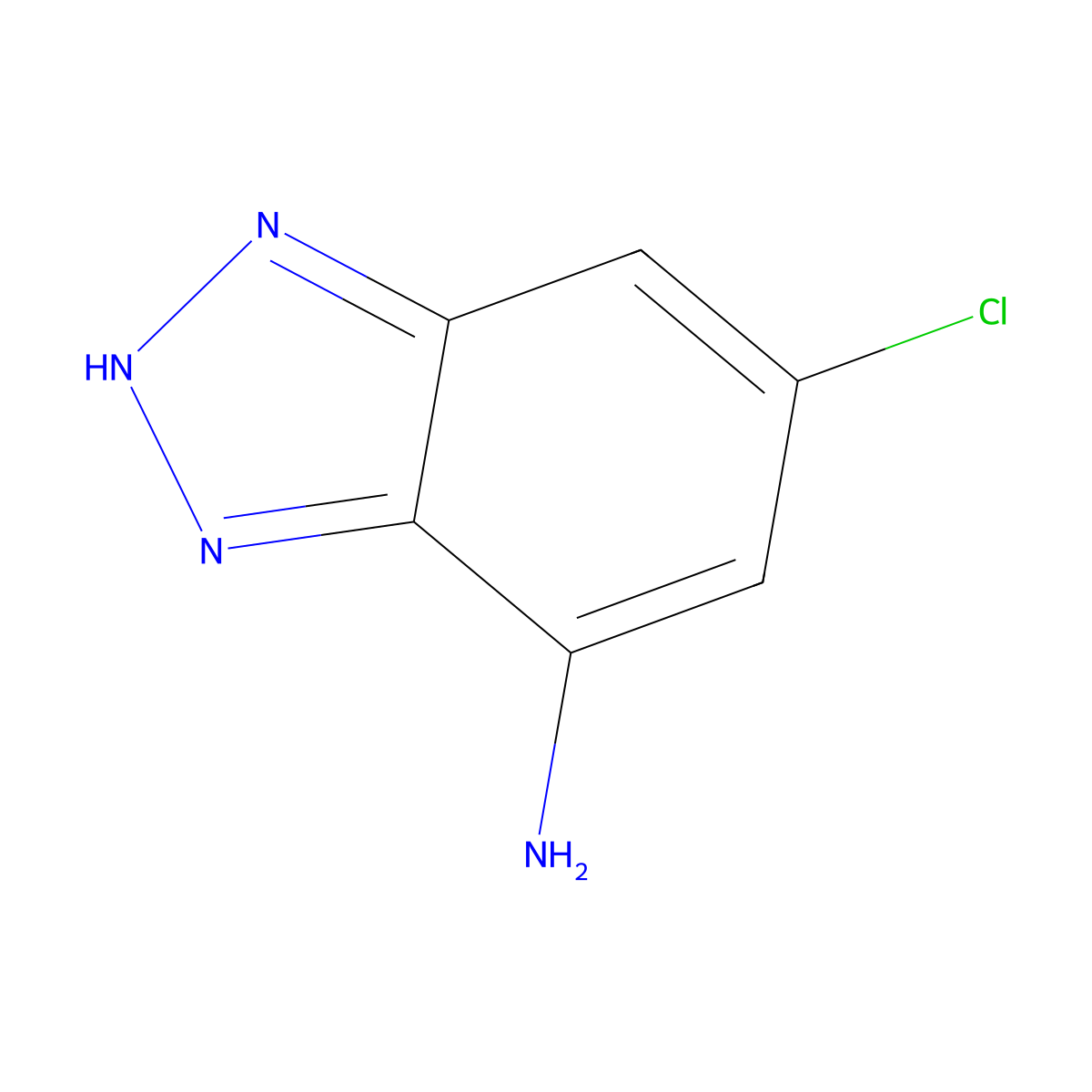 5-chloro-1H-1,2,3-benzotriazol-7-amine molecular structure, CAS 60697-23-6
