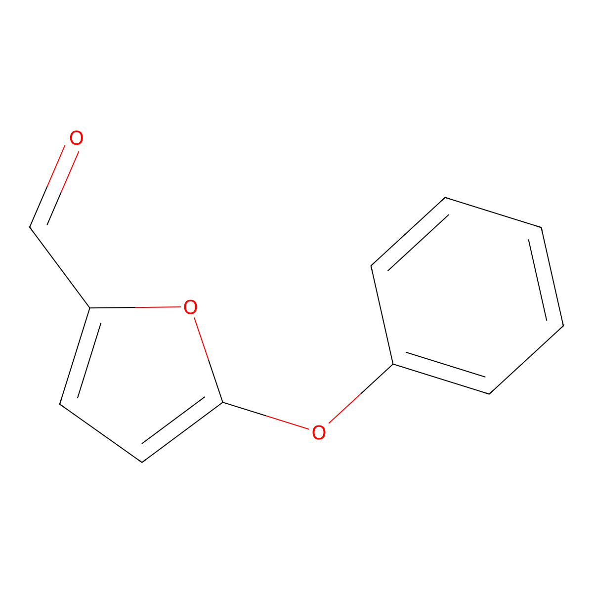 5-Phenoxyfuran-2-carbaldehyde molecular structure, CAS 60698-30-8