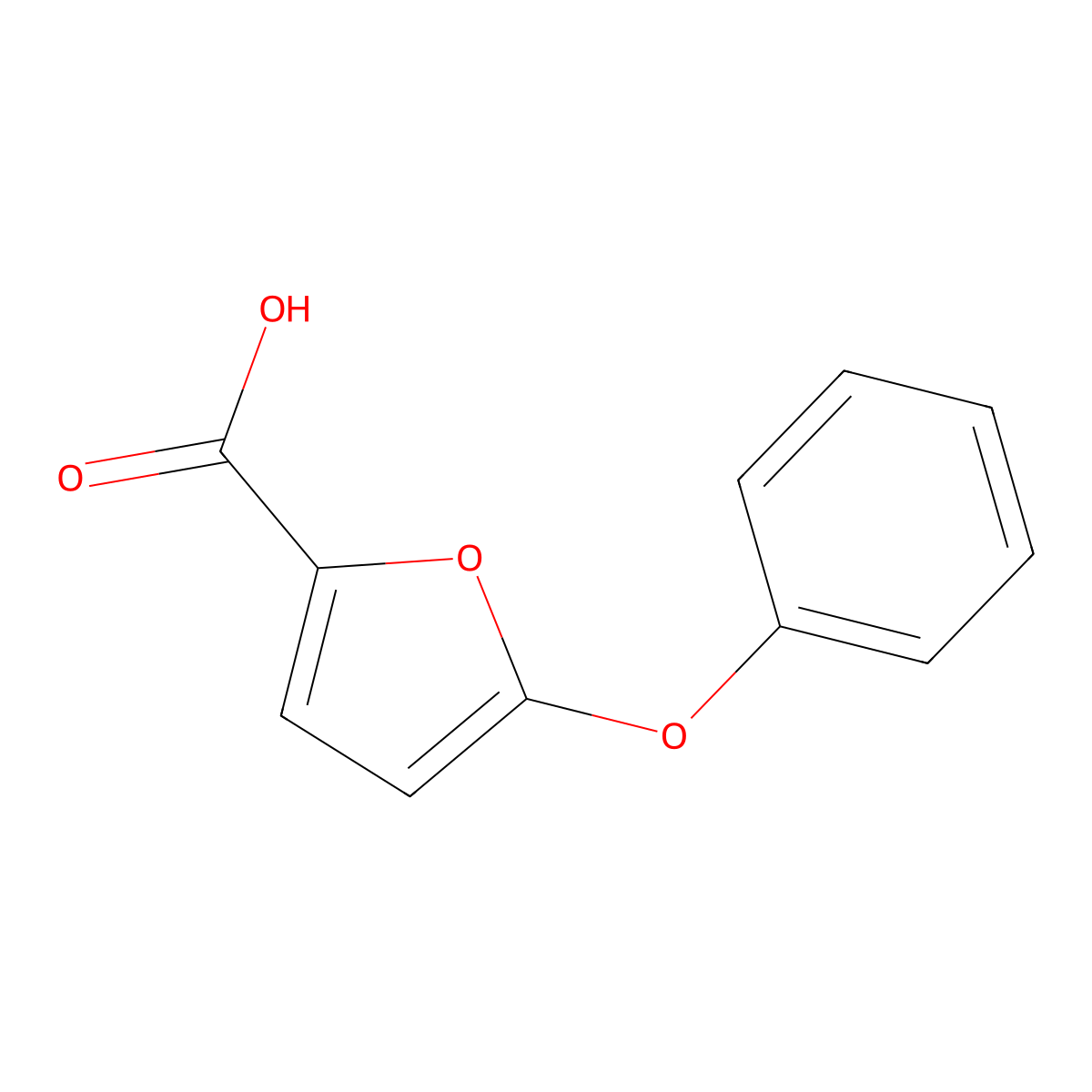 5-Phenoxyfuran-2-carboxylic acid molecular structure, CAS 60698-32-0