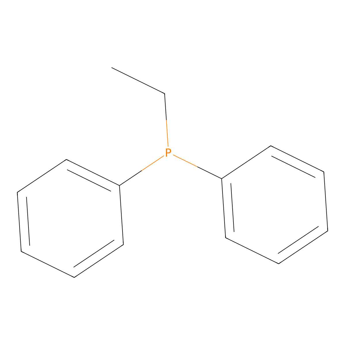 Ethyldiphenylphosphine molecular structure, CAS 607-01-2