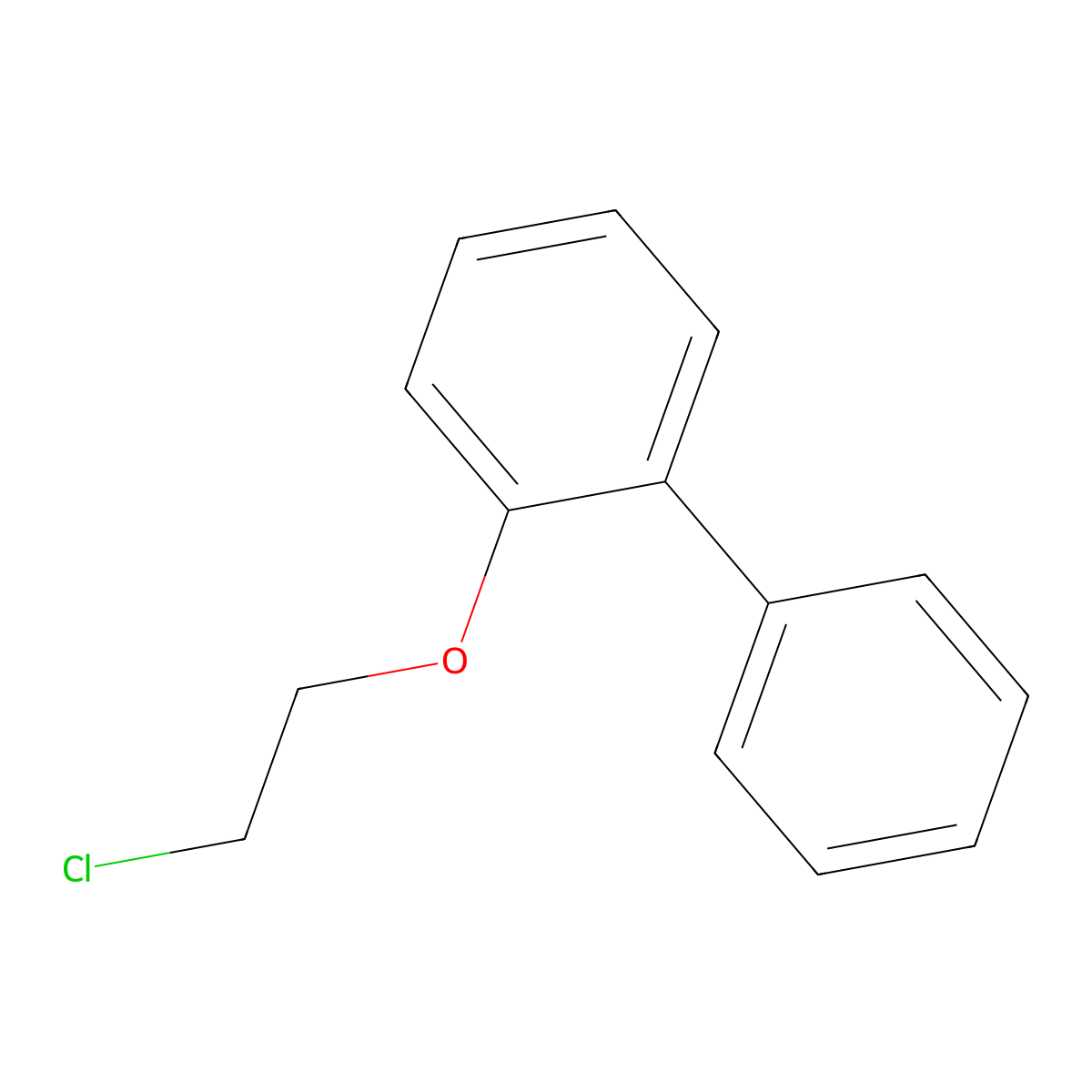 2-(2-Chloroethoxy)-1,1'-biphenyl molecular structure, CAS 607-04-5
