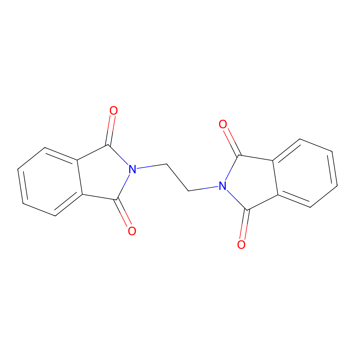 N,N'-Ethylenediphthalimide molecular structure, CAS 607-26-1
