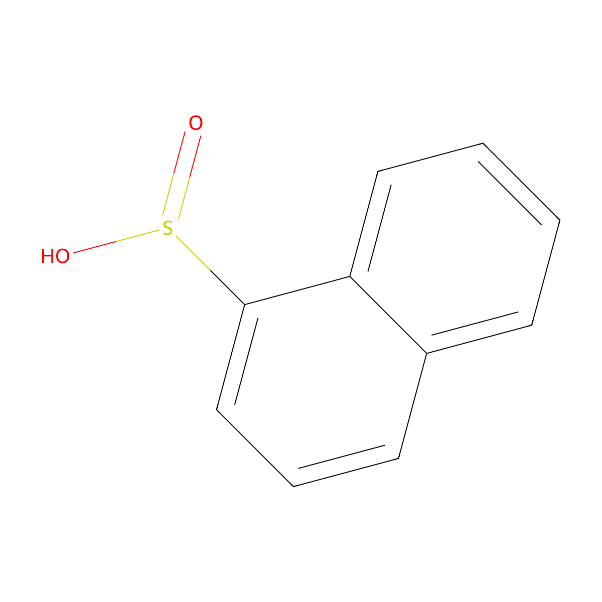 1-Naphthalenesulfinic acid molecular structure, CAS 607-33-0