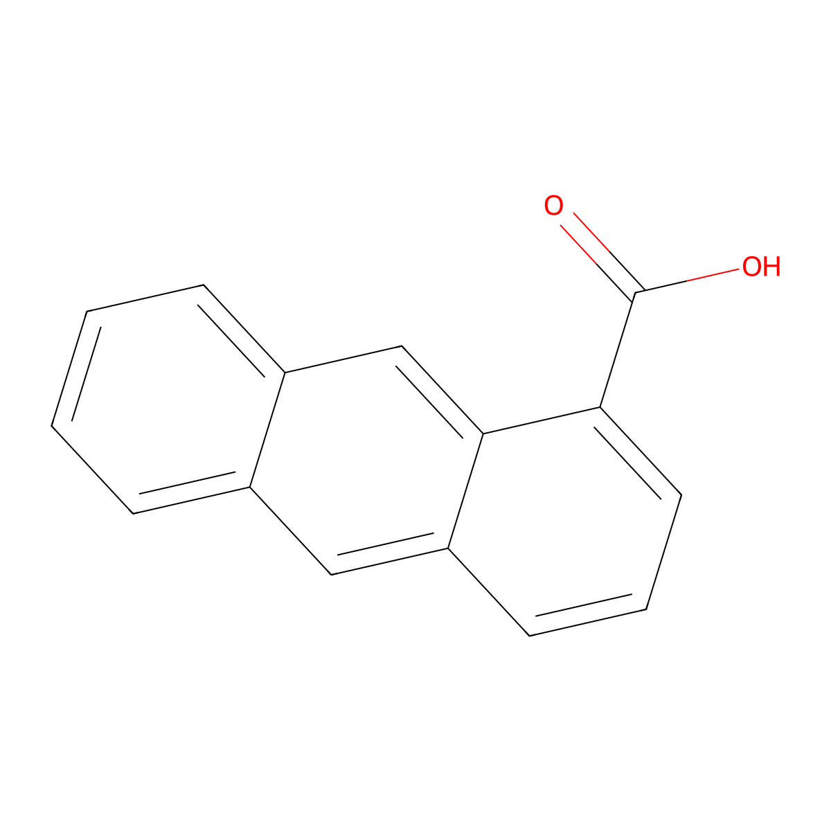 1-Anthracenecarboxylic Acid molecular structure, CAS 607-42-1