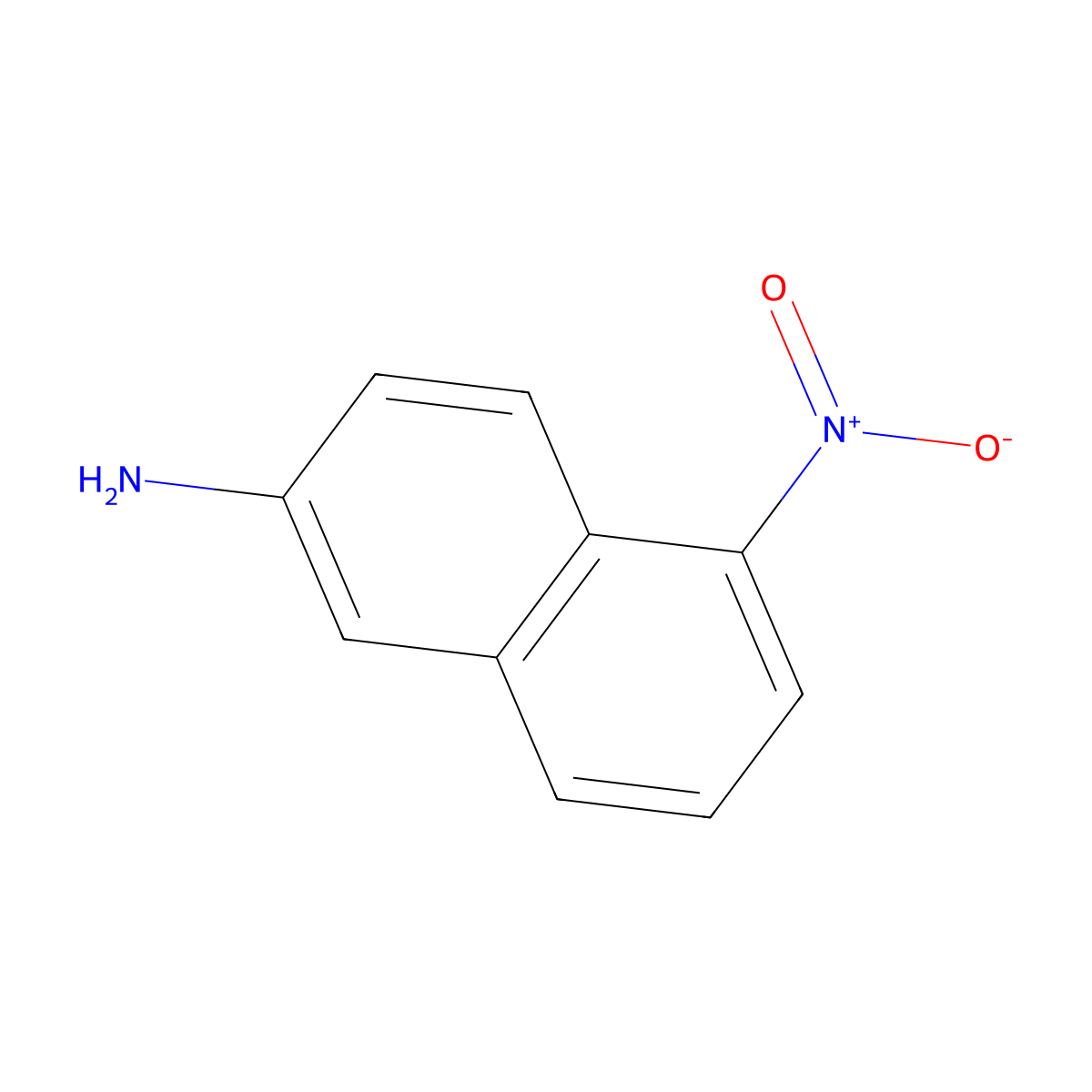 5-Nitronaphthalen-2-amine molecular structure, CAS 607-44-3