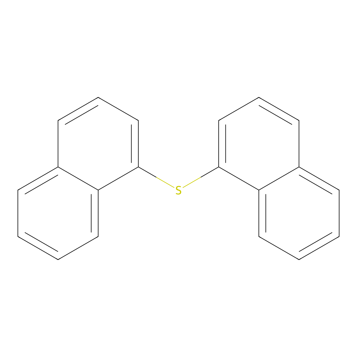 Di(1-naphthyl)sulfide molecular structure, CAS 607-53-4