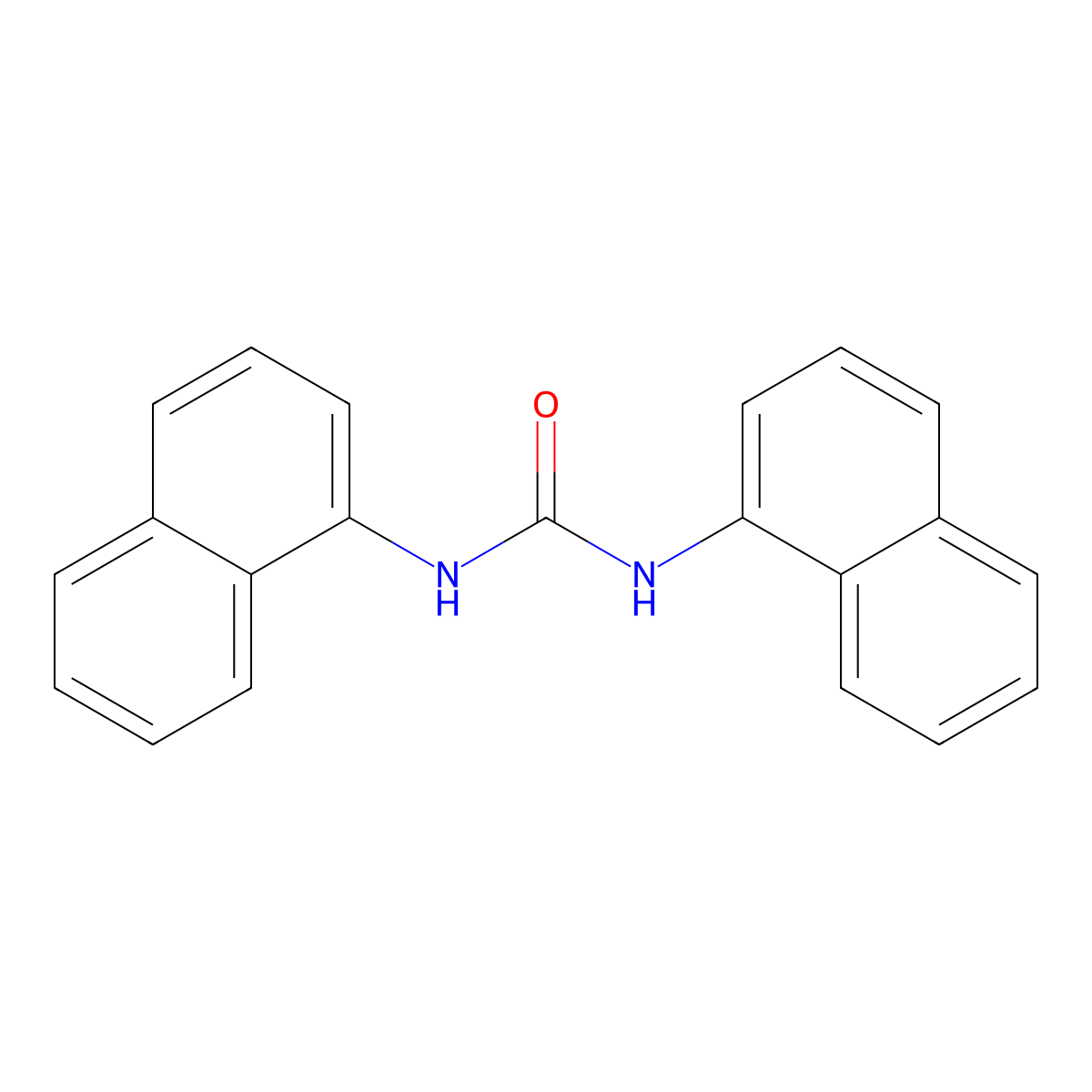 1,3-Bis(1-naphthyl)urea molecular structure, CAS 607-56-7
