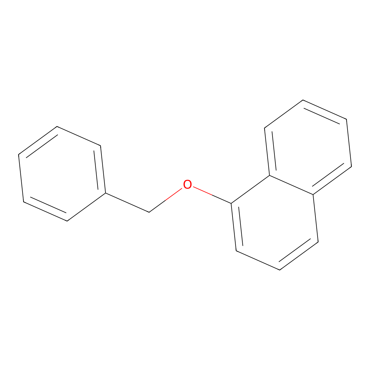 Naphthalene, 1-(phenylmethoxy)- molecular structure, CAS 607-58-9