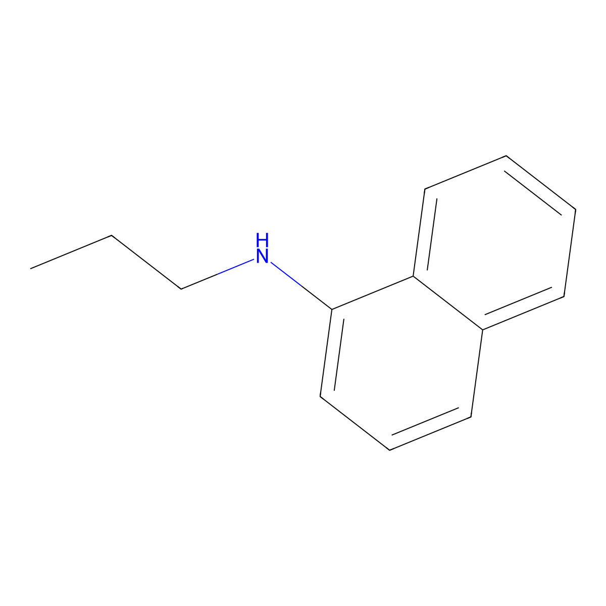 N-propylnaphthalen-1-amine molecular structure, CAS 607-60-3